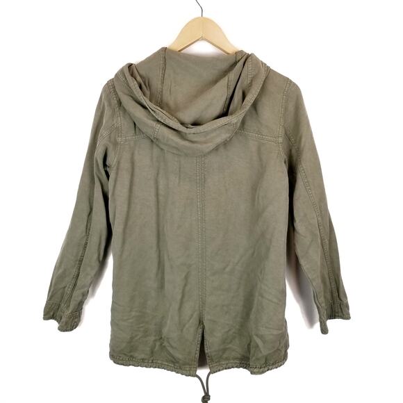 American Eagle Outfitters Women's Zip Front Army Green Utility Jacket Size Small - Picture 2 of 6